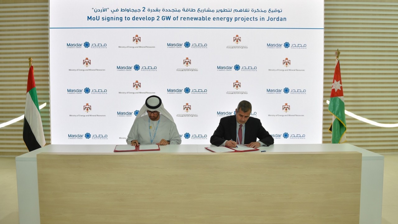 Masdar and the Jordanian Ministry of Energy and Mineral ... Image 1